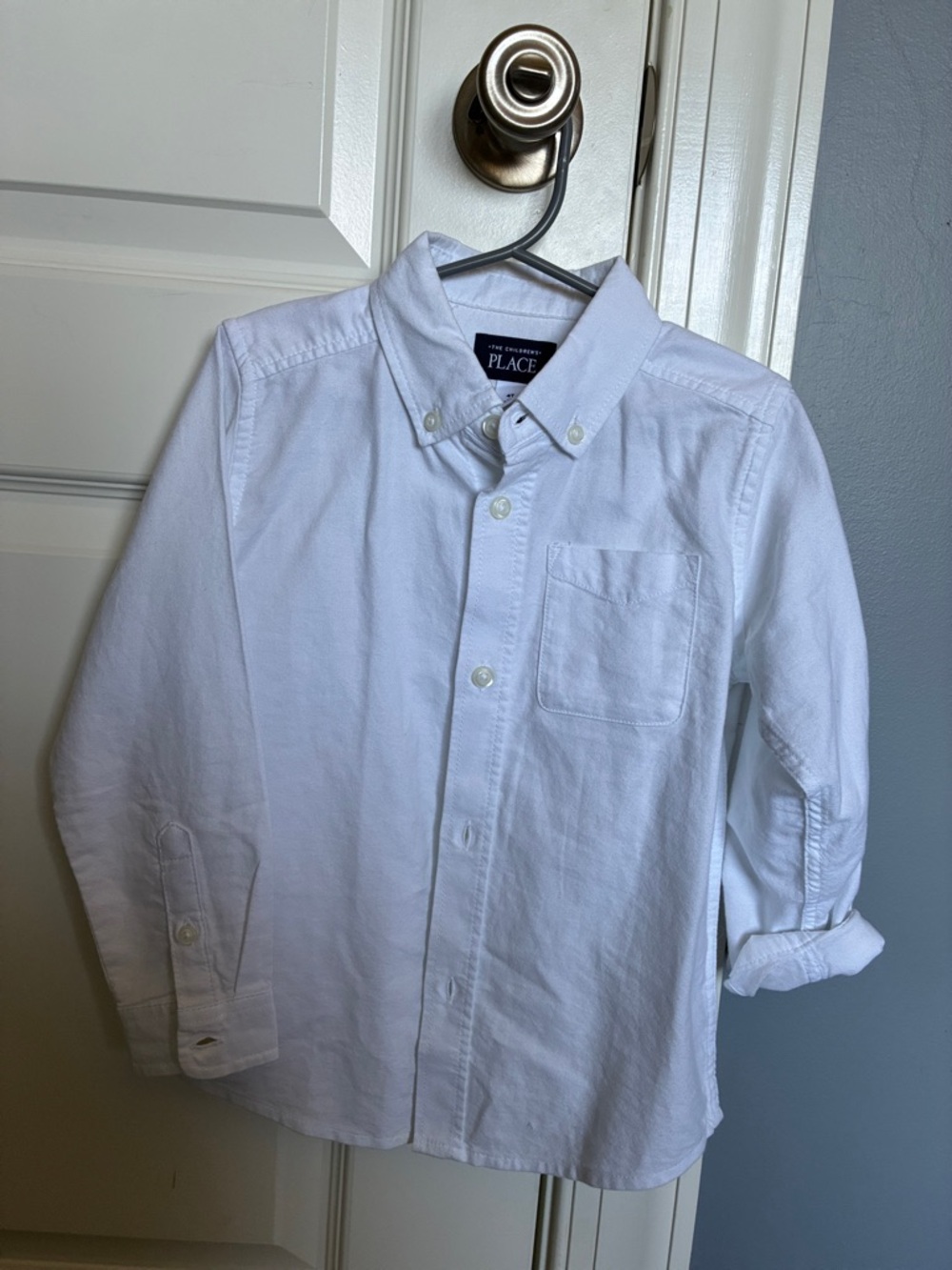 The Children's Place White Button-Front Oxford Shirt